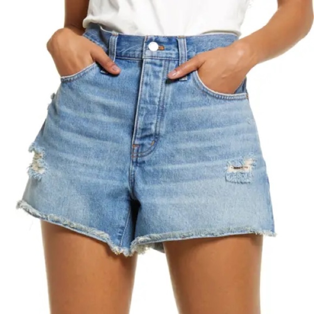 NWT Madewell Curvy Relaxed Ripped Shorts